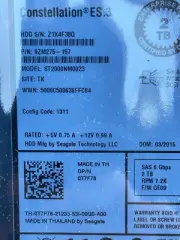 Hard Drive Dell 0T7F78 T7F78 ST2000NM0023 2TB 7200U/Min 128MB SAS-2 3.5''