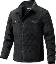 [Generic] Men's Collar Diamond Grid Lightweight Down Jacket Solid Color Casual Loose Down Jacket