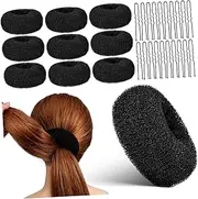 TOGEVAL 1 Set Compact Hair Bun Maker Donut Bun Shapes Versatile Styling Tools Curls Durable for Women