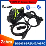 Zebra DS3678-SR3U42A0SFC Cordless 2D Barcode Scanner w USB Cable & Cradle & PSU