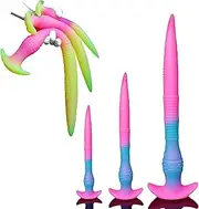 BDSM Super Long Luminous Tentacle Anal Plug Dildo Flexible Silicone Anal Plug Sex Toys For Women Men Couples(A,S)