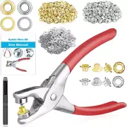 803Pcs Grommet Eyelet Pliers Kit, 1/4 Inch 6Mm(Inside Diameter) Grommet Tool Kit