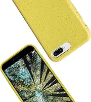 eplanita Eco Mobile Phone Case Compatible with iPhone 7/8/SE 2020, Plant Fiber, Drop Protection Cover, Durable and Sustainable (for iPhone 7/8/SE 2020, Yellow)