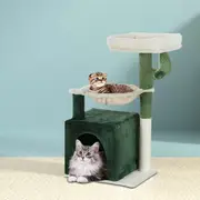 i.Pet Cat Tree Scratching Post Tower Scratcher Green 78cm