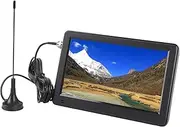 6 Inch Portable TV, TFT LED Display 1024x600 Resolution USB Rechargeable Battery Operated Digital Television with Remote Control, for Camping and Outdoor Activities