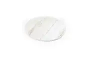 8in Round White Wood Grain Cake Board