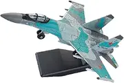 1/100 SU35S Fighter Model Kit Plane Building Blocks DIY Tabletop Decor Airplane Toy Educational for Bar Office Bookshelf Cafe