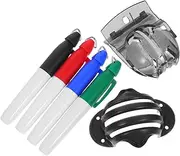 Generic 6pcs Golf Ball Line Drawing Device Accurate Alignment Stencil Marking Tools for Training Competitive Play for Beginners Experienced Golfers