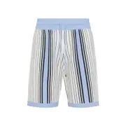 [Amiri] Amiri-Ashley Blue Script Stripe Short-Uomo L STAND