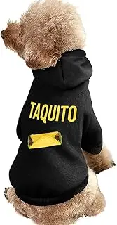 Taco Dog Hoodies Funny Print Pet Dog Shirt Winter Puppy Apparel Dog Warm Sweater for Dog