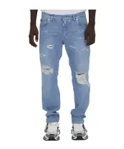 Dolce Gabbana Slim Fit Distressed Jeans IT52,IT54 light blue