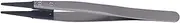 Round Elbow Tweezers Antistatic Tweezers with Interchangeable Plastic Tip for Electronic Repair