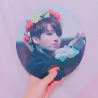 在飛比找蝦皮購物優惠-BTS 防彈少年團 Jungkook 無柄 扇子