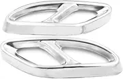 2pcs Stainless Steel Exhaust Tip Cover Trim Compatible For Benz A B C E GLC GLE Class W176 W246 W205 W213 AMG Car Styling(Silver)