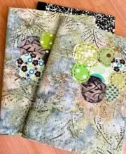 Set of 2 of Composition Books with Handmade Fabric Covers - NEW!