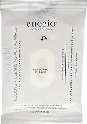Cooling and Cleansing Active Body Wipes - Get Clean and Cool Pre and Post Workout - With Greek Mastiha and Refreshing Eucalyptus - Paraben Free, No Artificial Fragrance - 12-Pack