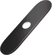 BWE Round 10 Inch Kitchen Sink Faucet Hole Cover Deck Plate Oil Rubbed Bronze Outside Escutcheon Plate Stainless Steel Cover for 1 or 3 Hole Sink