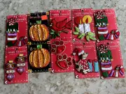 10- Design Elements Iron-On Appliques- Halloween and Christmas Motif