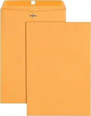 Office Depot Brand Clasp Envelopes, 10" x 15", Brown, Box of 100