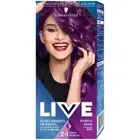 Live Ultra Bright Pastels Hair Color Permanent Dye, Paint Purple Punk, 094 Shade
