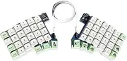 ALINUOYQ Split Keyboard Wired Ergonomics Keyboard Hot Swap QMK/Vial (No Keycaps Axis)