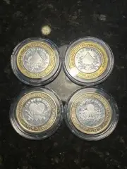 2025 FOUR QUEENS $10 Silver Strikes Clad House Coin Full Ace Set RARE