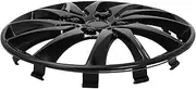 PRETYZOOM 1Piece Black Car Wheel Hubcap Cover for Wheels Durable Material Easy to Clean Fit Auto Accessory Enhance Vehicle Appearance