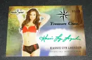 2014 Benchwarmer KASSIE LYN LOGSDON Treasure Chest Green Foil Auto/10 PLAYBOY