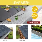 Gutter Guard Aluminium Leaf Mesh Deluxe Home Garden DIY Silver 100x20cm