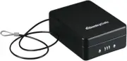 Small Safe, Black Lock Box with Combination Lock for Office or Dorm Secures Mon