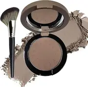 Okerker Cool Toned Contour Palette with Mirror, Grey Contour Powder for Pale Light Cool Toned Skin, Nose Contouring Bronzer Powder with Brush