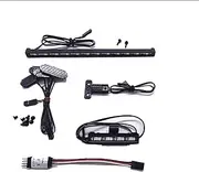 for Axial Scx10 Light Bar Kit,RC Car Top Light Headlights Lighting Taillight Kit for Axial 1/10 SCX10 III for Jeep CJ-7 RC Car Vehicle Lighting (1)