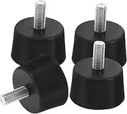 jojofuny 4pcs Heavy Duty Furniture Levelers Sturdy Rubber Foot for Tables Chairs Desks