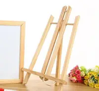 在飛比找樂天市場購物網優惠-【桌上型畫架-簡易款】小畫架 木質 微型 松木 三角小畫架 