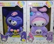 Hello Kitty & Care Bears 2 Bear Plush Set LIMITED EDITION Share Bear & Harmony