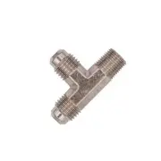 Flo Supply 1/8" NPT x 4AN x 4AN Run Tee Fitting - Male/Male/Male