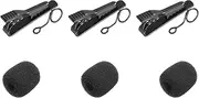 uxcell Microphone Cover Windscreen Foam Mic Sponge 5mm with Clip for 0.5 To1.2mm Microphone 1 Set