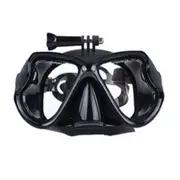 Water Sports Diving Equipment Diving Mask Swimming Glasses for GoPro Cameras(Black)