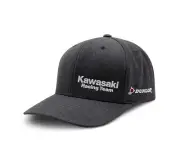 ^ Genuine Kawasaki Racing Team Snapback Baseball Cap Hat P/N K003-4107-CHNS