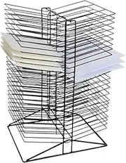 Art Drying Rack for Classroom Painting Crafts, 50 Layer Art Drying Rack Easel - Metal Paint Educational Products Drying Rack for Home and Art School Oil Painting Drying