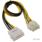14" Molex 4-Pin to P4 Xeon Motherboard 8-Pin Power Adapter, CablesOnline PC-018