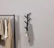 Square tree style wall Hooks (Black)