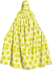 LNEMYQRS Yellow Chicken Halloween Adult Hooded Cloak - Economy Cloak For Men And Women Role Playing Costumes, Black, One Size