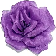[Dtja] Flash Camellia Flower Brooch Pin for Women Men Elegant Texture Fabric Dahlia Rose Floral Brooches Lapel Pins Dainty Wedding Holiday Party Costume Dress Accessories Jewelry