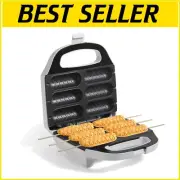 Stylish and Lightweight Corn Dog Maker - Non-Stick Plate for Effortless Cooking