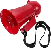 ZUNOXAZ Portable Red Megaphone Speaker for Weddings Lightweight Horn Speaker for Groomsmen Fun Noise Maker for Celebrations and Games Enhance Guest Interaction and Cheer