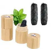 EcoSmart Natural Bamboo Dental Floss in Sustainable Bamboo Packaging | 60 Meters of Biodegradable, Eco-Friendly Floss | Plastic-Free Oral Care Solution