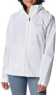 Columbia Women's Rain Jacket Switchback III, Ladies Size XS Waterproof White