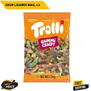 Trolli Sour Lizards Bag 1.3kg – Tangy & Chewy Gummy Candy Bulk Pack AU