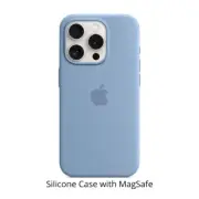Apple Silicone Case with MagSafe for iPhone 15 Pro Series Winter Blue MT1L3ZM/A